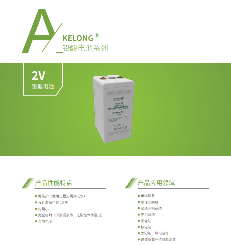 熊猫体育蓄电池2V系列(图1)